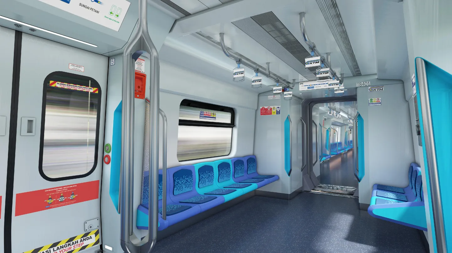 3CS interior — seating with door open