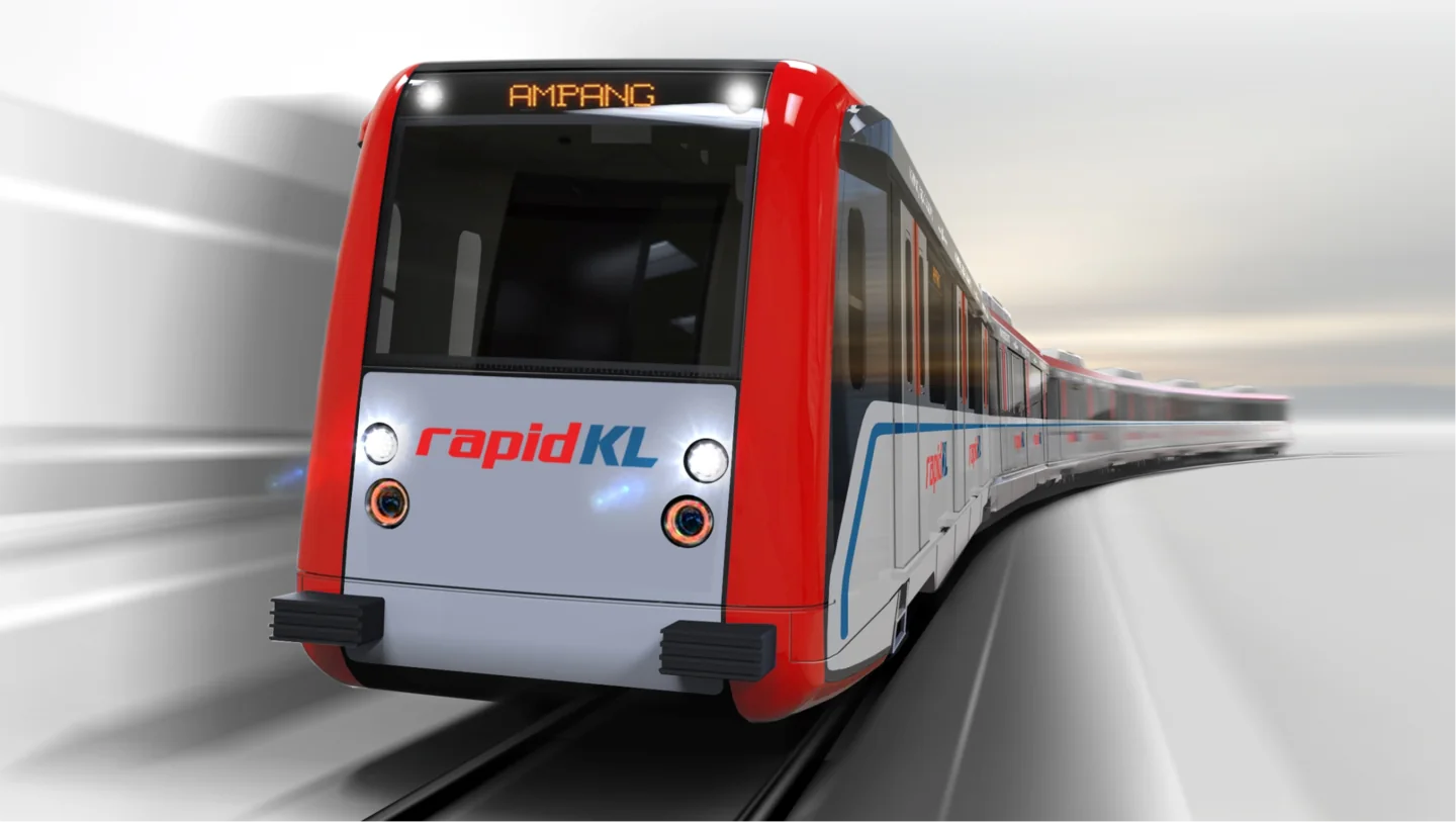 An LRT Ampang Line LRV