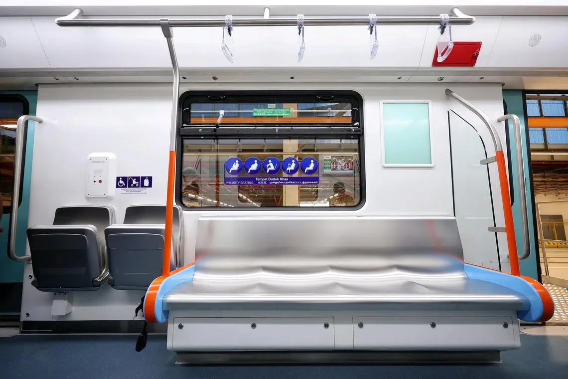 RTS Link interior detail — bench seating with window