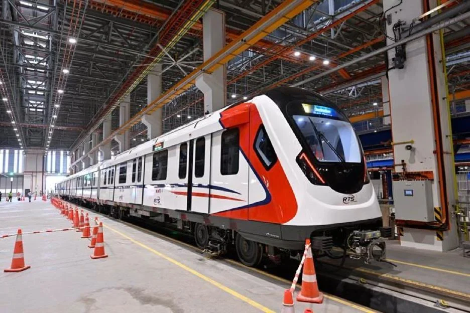 The RTS Link LRV in the depot