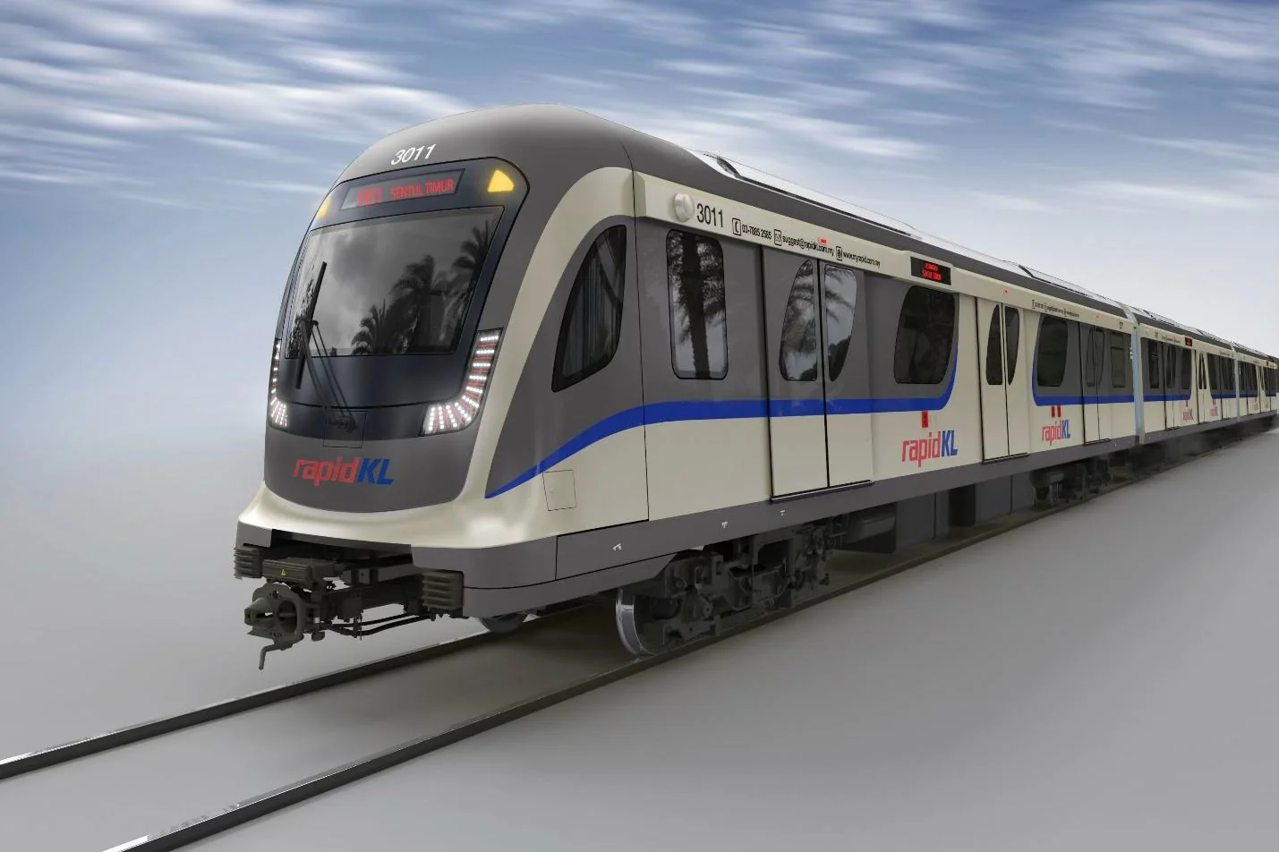 The driverless LRT Shah Alam Line LRV